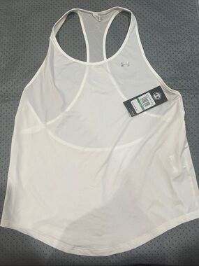 Under Armour White Performance Racerback Tank